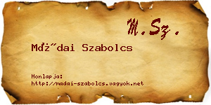 Mádai Szabolcs névjegykártya